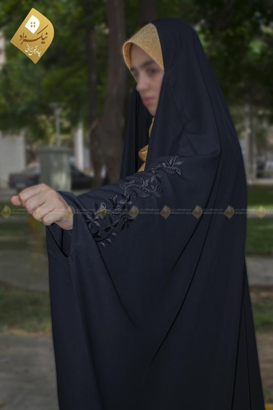 چادر جده گلدوزی طرح یک - فروشگاه آنلاین حجاب نیکزاد